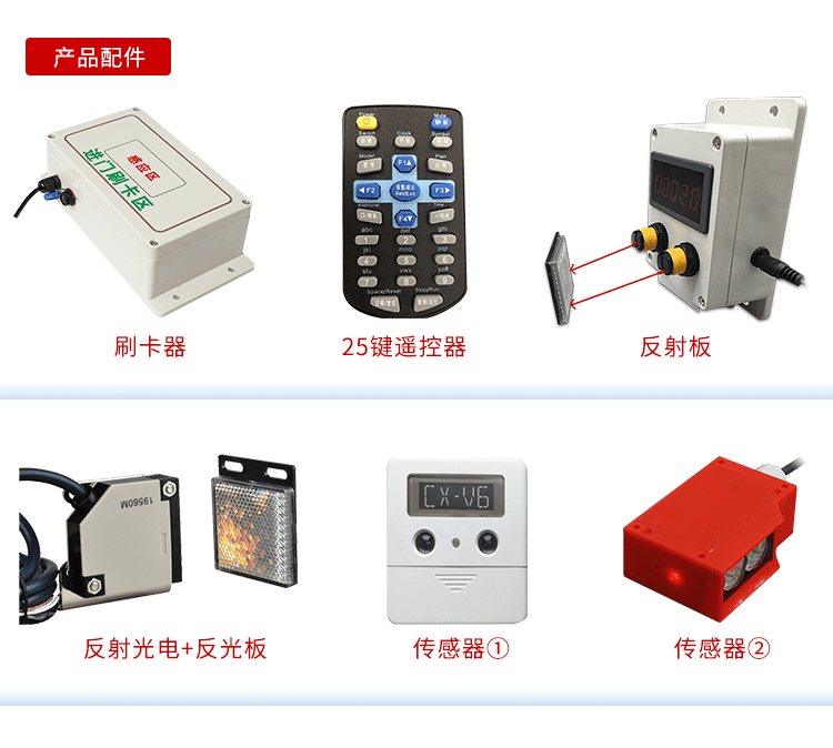 人流量計數(shù)器看板相關配件