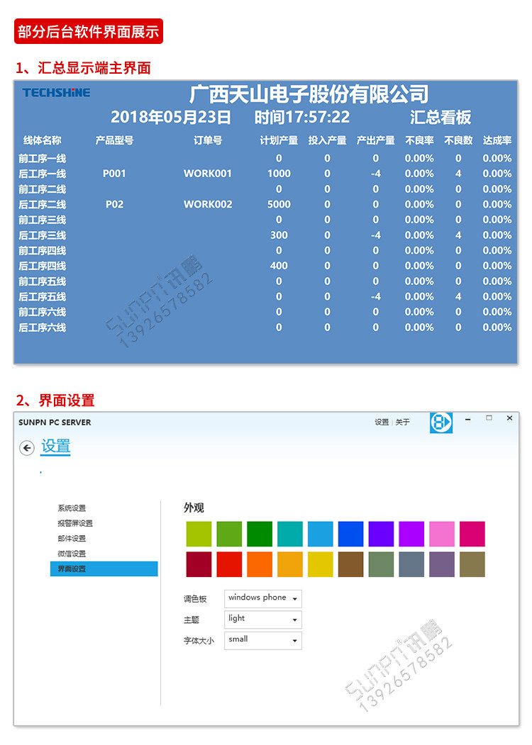 精益生產(chǎn)管理看板軟件界面展示