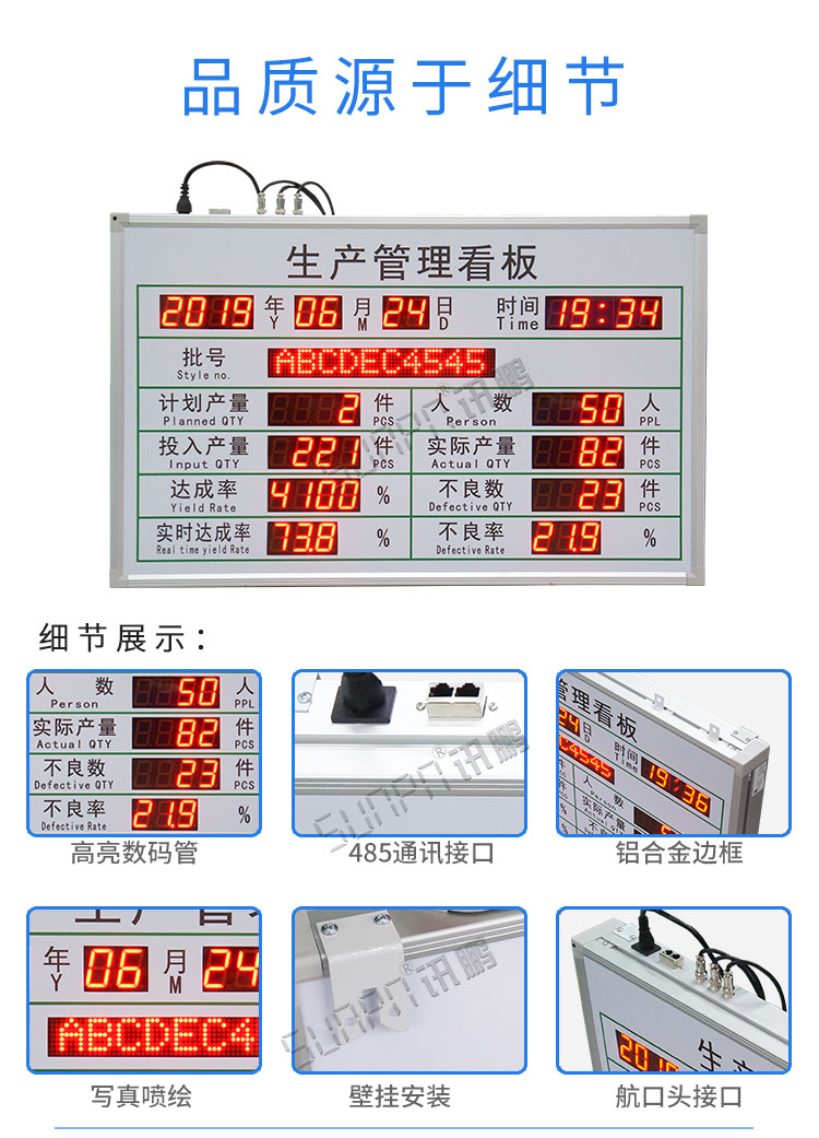 LED電子看板產(chǎn)品實拍