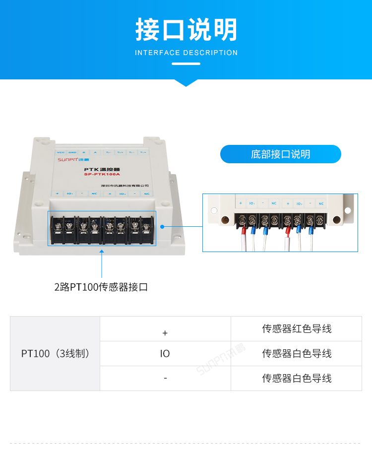 工業(yè)溫控器接口說明