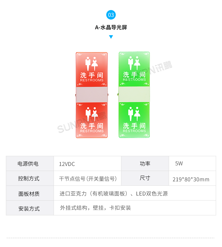 公廁有人無人指示牌-硬件解決方案